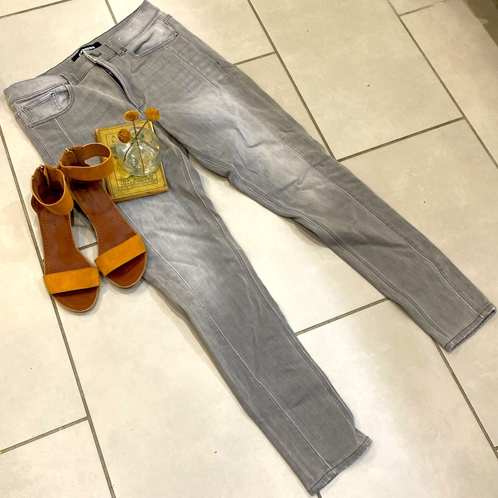 Express Jeans stretch ankle, legging, high-rise size 8